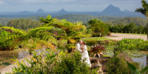 Bridal Couple Maleny Botanical Gardens - Maleny Wedding Photography