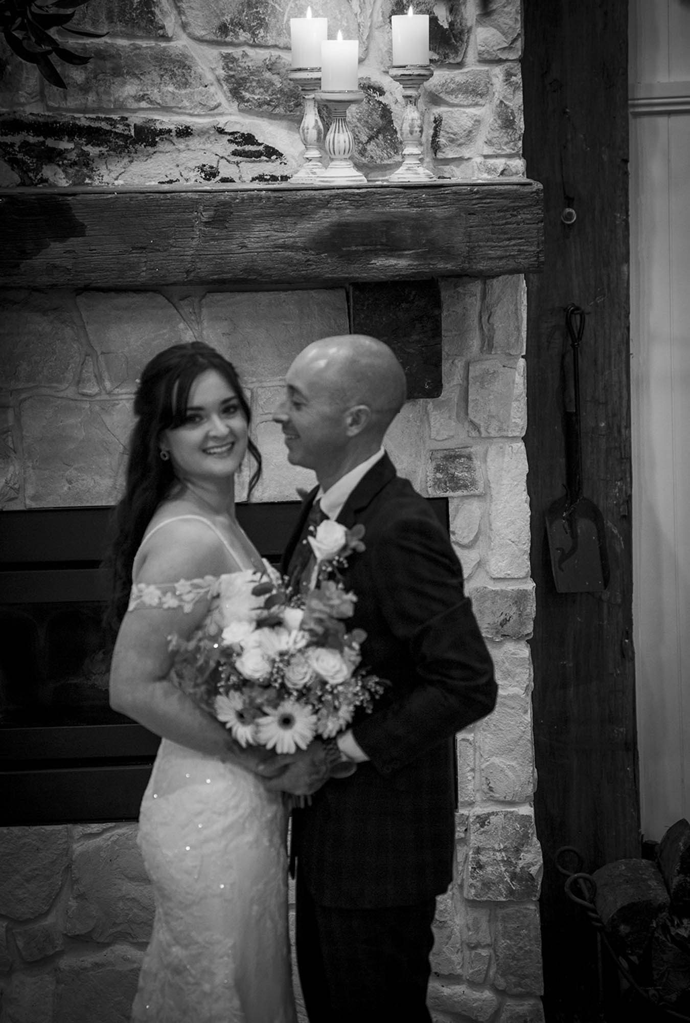 bridal-couple-black-white-photo-chapel-Malenyweddingphotography bridal couple black and white photo Montvale chapel