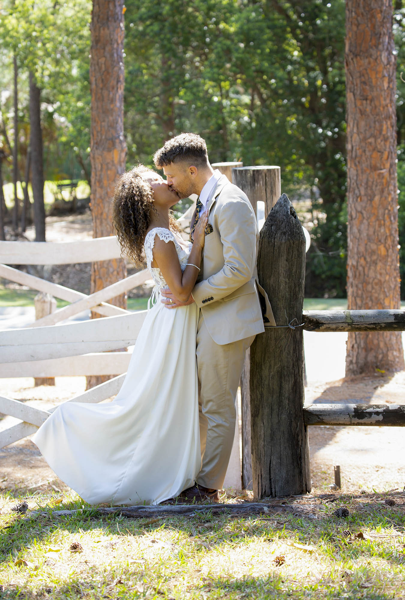 bridal-couple-embracing-country-Malenyweddingphotography bridal couple embracing country Maleny wedding photography